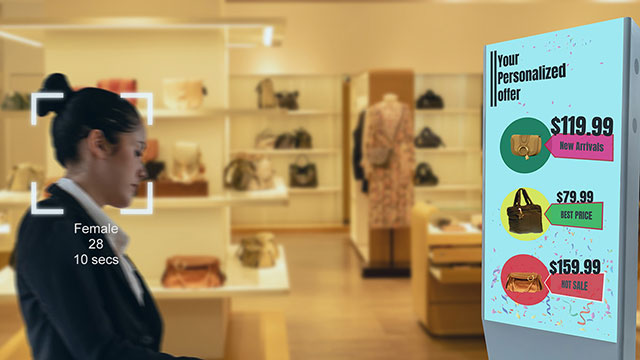 Digital Signage with computer vision